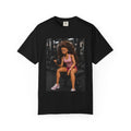 Fitness Photo Tee — Woman Lifting Dumbbell Gym Photo T-Shirt