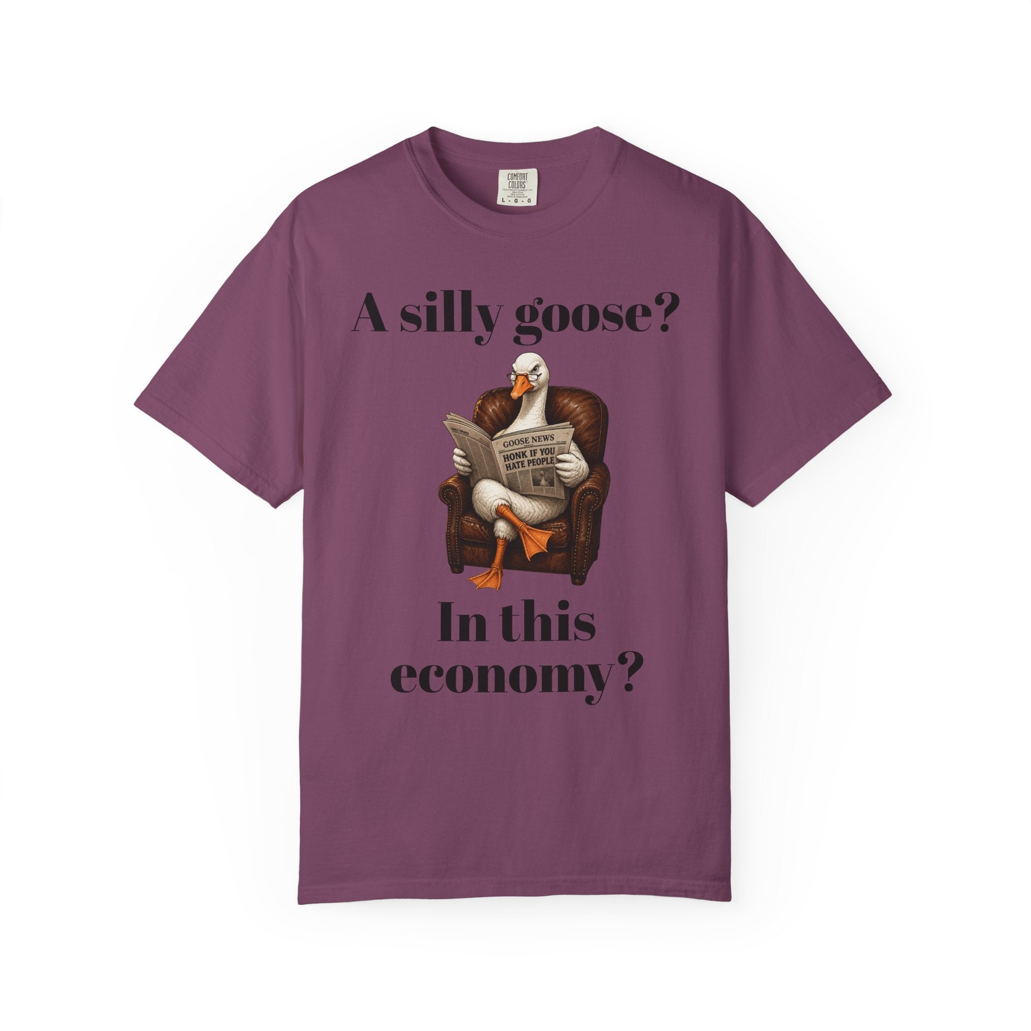 A Silly Goose? In This Economy? T-Shirt — Funny Vintage Goose Graphic Tee