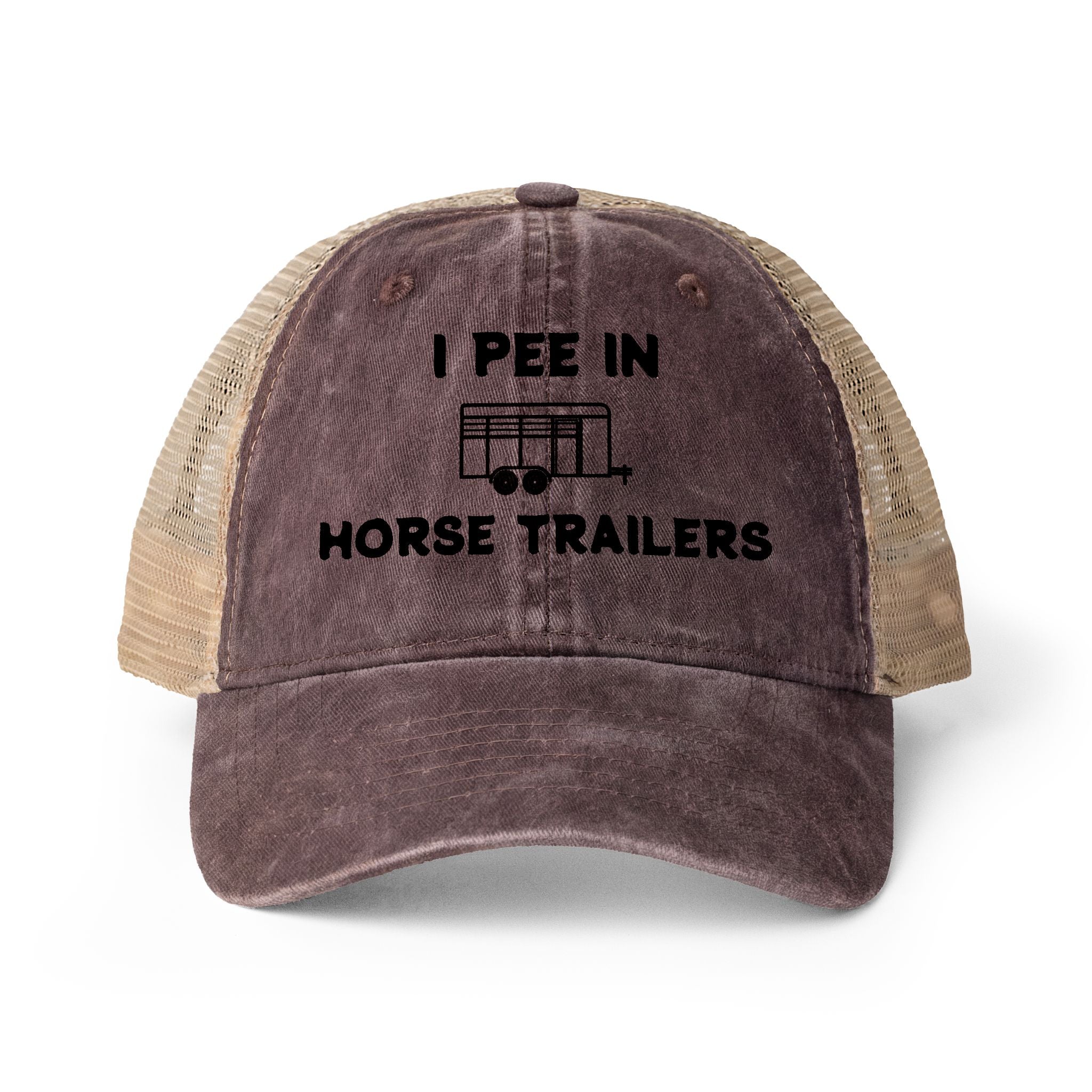 I pee in horse trailers, funny horse hat, horse, hat
