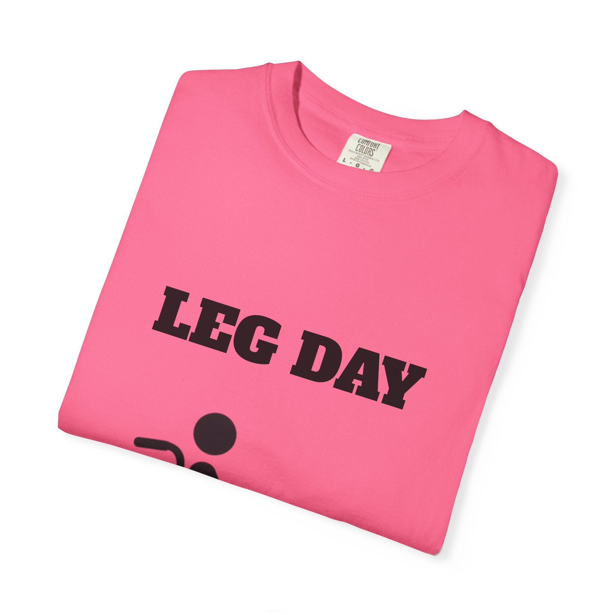 Leg Day wheelchair graphic T-shirt | fitness humor tee