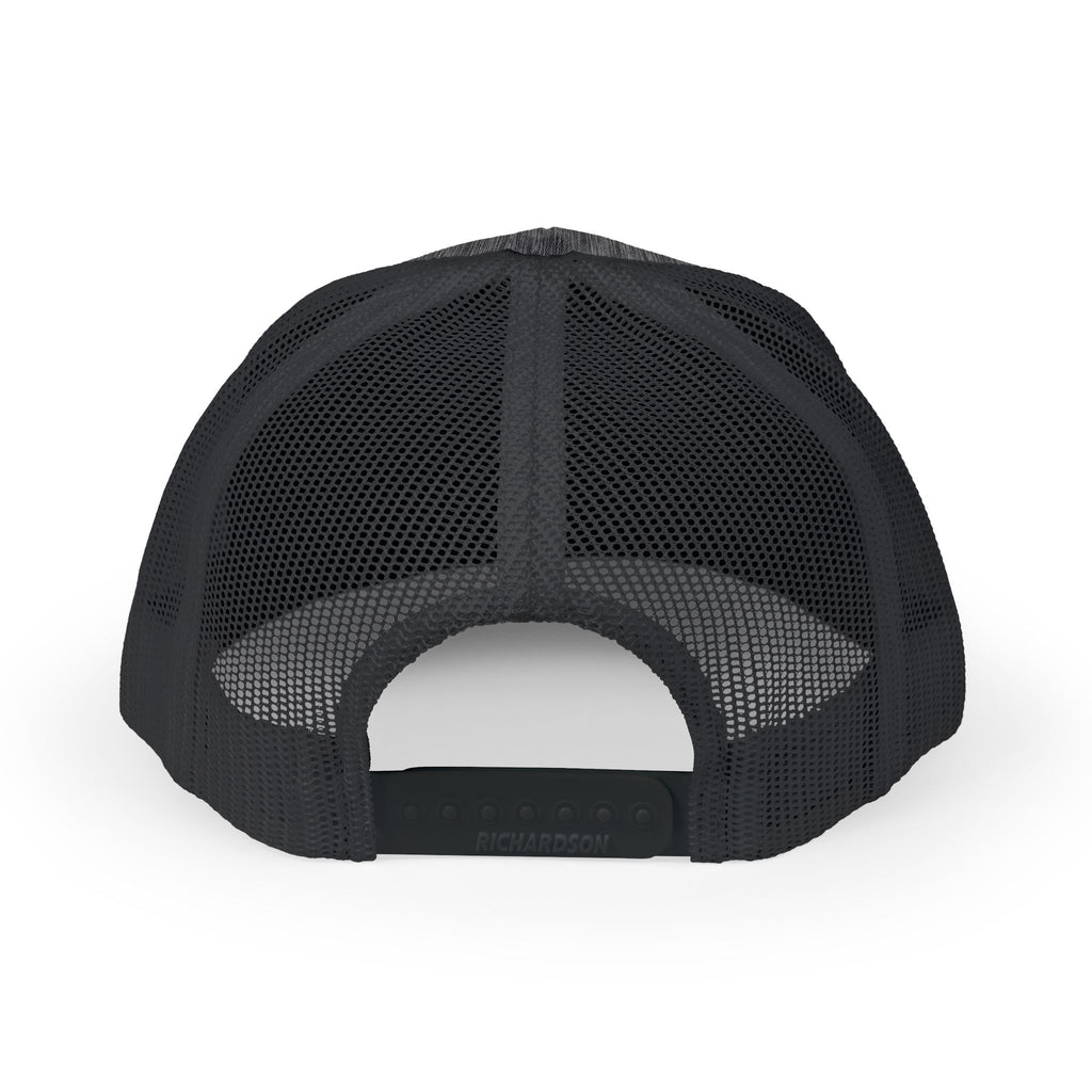 Rooster Trucker Cap — Vintage Farmhouse Snapback Hat with 'Cock' Script