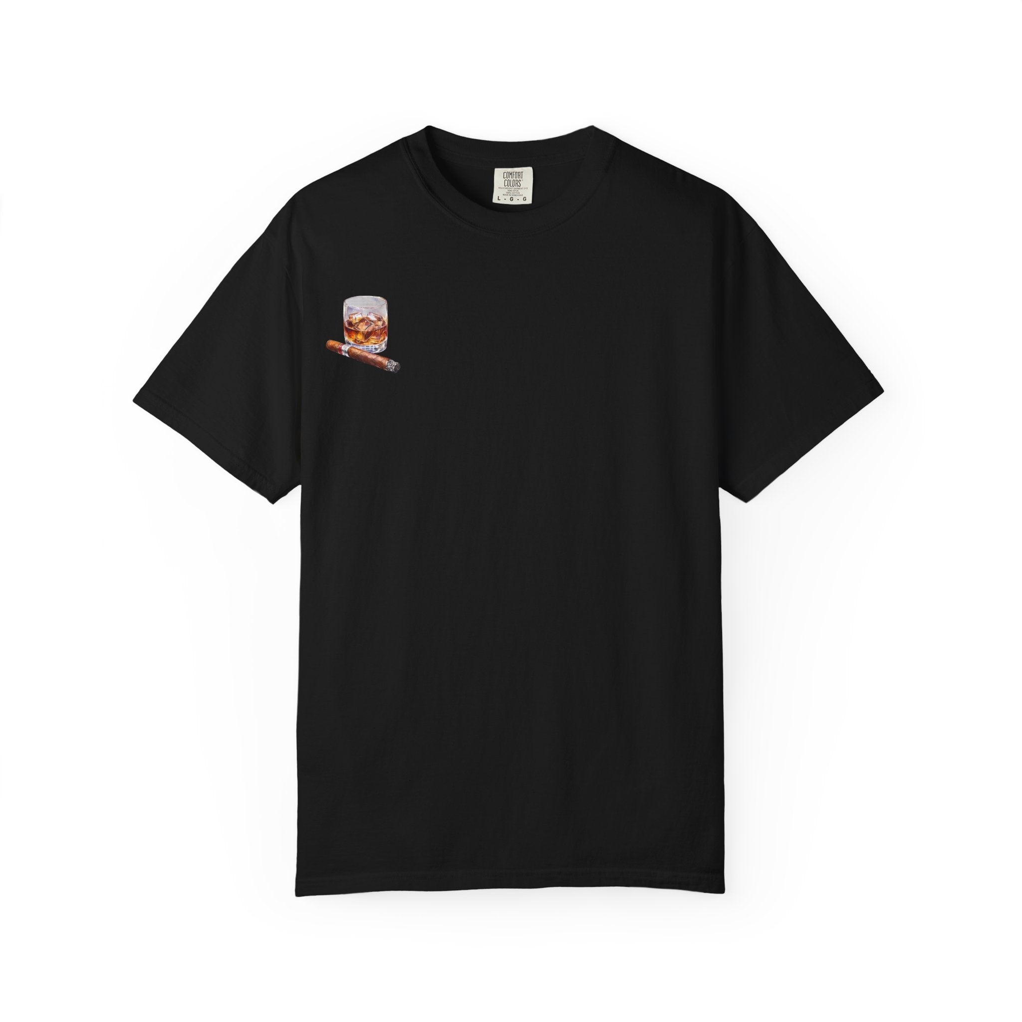Bourbon Helps Me Deal With Your Bullshit T-shirt | Whiskey Glass & Cigar Tee